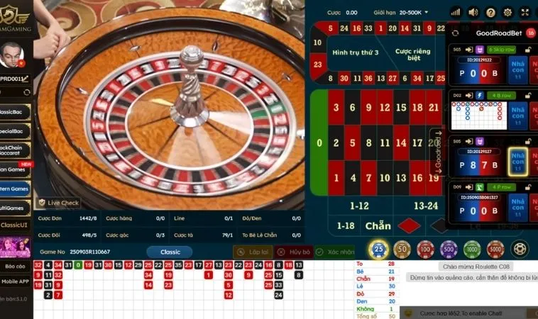 Bí Quyết Chơi Roulette AE888 Thắng Lớn Cho Người Mới Bắt Đầu 2 Bàn cược Roulette AE888